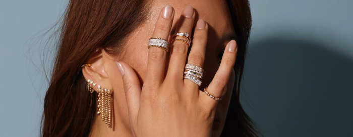 Look 23 Gold Ball Rings & Earrings